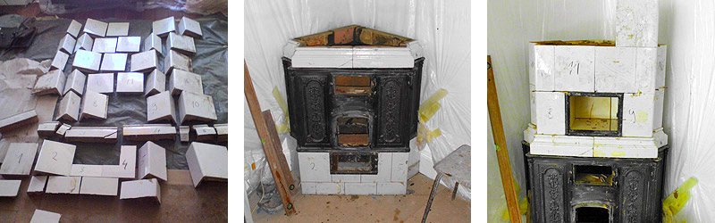 Restauration alter Kachelofen - Teil 1